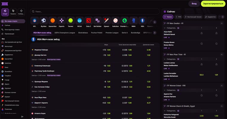 Линия БК Cloudbet