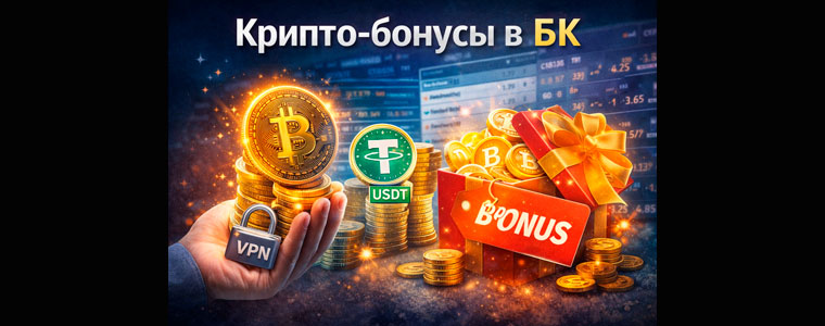 Крипто-бонусы в БК